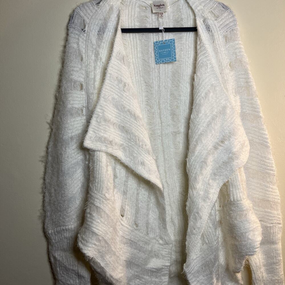 NWT HAYDEN PLUS SIZE 2XL/3XL Buttery Soft Cream Sweater DRY CLEAN ONLY